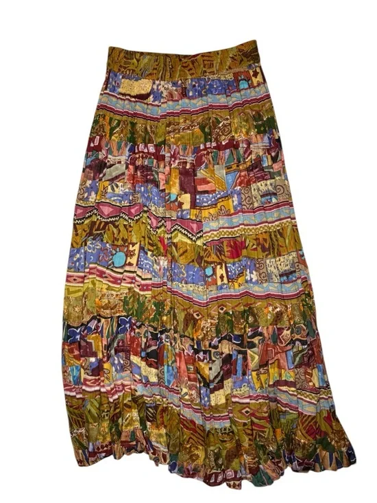 Vintage Westbound Boho Patchwork Maxi Skirt One Size - Picture 2 of 3